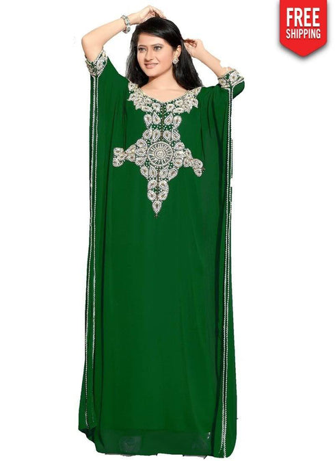 Farasha Style kaftan With Elbo Sleeve